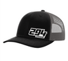 Motocross Number Hat - Black w/Charcoal Mesh