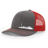 Chapeau Toronto Skyline - Anthracite avec maille rouge